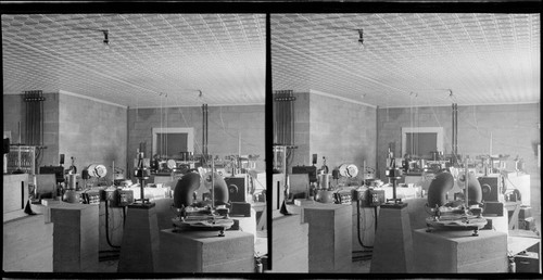 Interior view of Mount Wilson Observatory's Pasadena laboratory