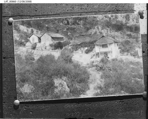 Harry Chandler's mining camp in Lacumbra, Mexico