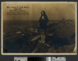 Mrs. Anna E. Van Skike, Worlds Champion woman long distance swimmer, Looff Pier, Santa Monica