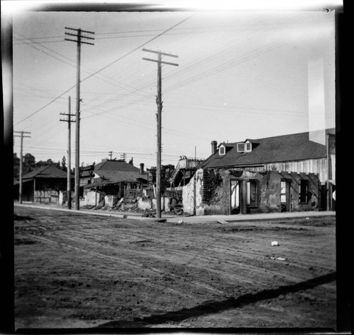 Ruins of adobe building, Los Angeles