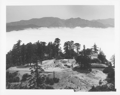 Building site for the Hooker Reflecting telescope, Mount Wilson Observatory