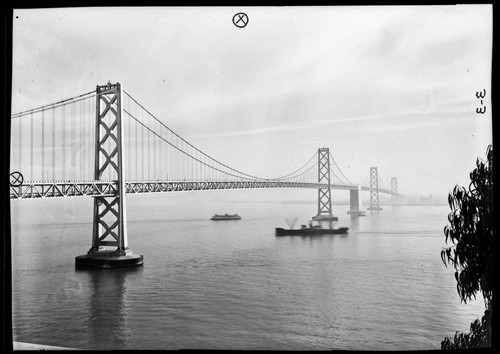 San Francisco Bay Bridge coming from Embarcadero