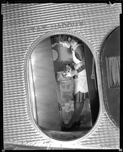 Interior of tri-motor Ford-Maddux airplane. October 19, 1929