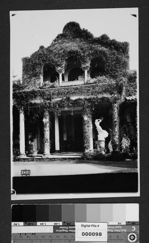 View of front entrance to The Bivouac in use as Otis Art Institute