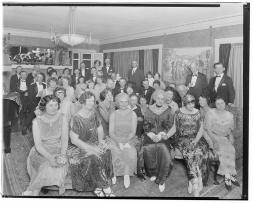 Group at birthday party. 1924