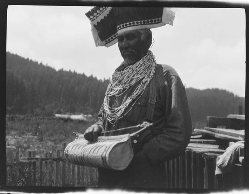 Wacol Harry - Yurok, in Jump Dance regalia