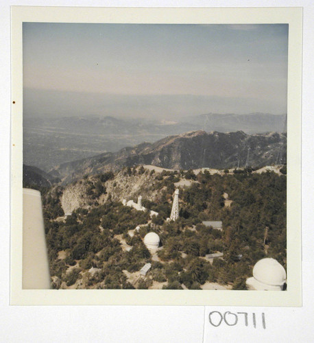 Color aerial view of Mount Wilson Observatory