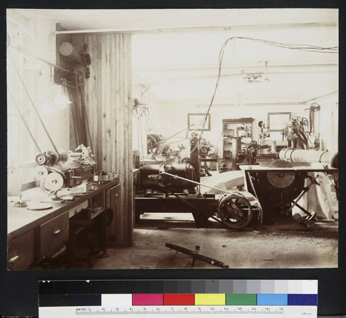 Interior of equipment room, Yerkes Observatory