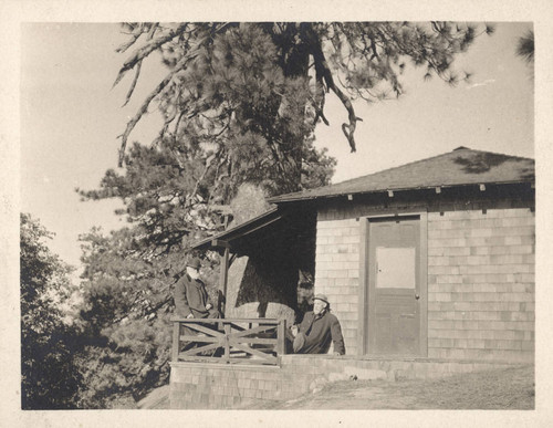 Ambrose Swasey and John A. Brashear, relaxing at a cottage on Mount Wilson