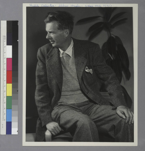 Studio portrait of Aldous Huxley