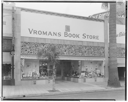 A.C. Vromans bookstore, 469 East Colorado, Pasadena. 1937