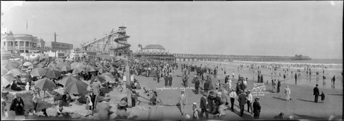 Beach, Long Beach. July 4, 1923