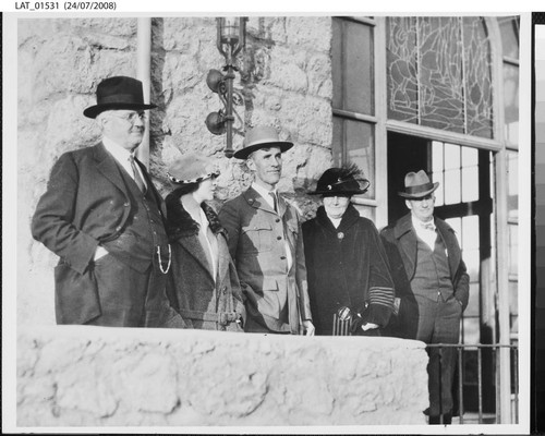 Harry Chandler with Marian Otis Chandler and S.H. Woodruff