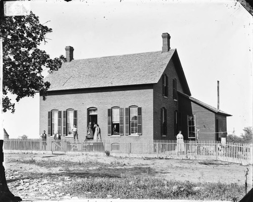 Residence of U.S. Indian Agent, approximately 100 miles west of Okmulgee, Indian Territory