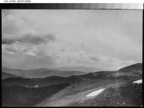 View from top of high peak behind Costilla Lodge looking southwest