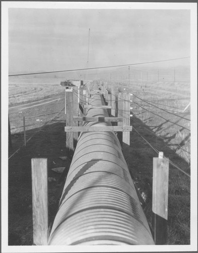 View down the length of the tube for Albert Michelson's speed of light experiment