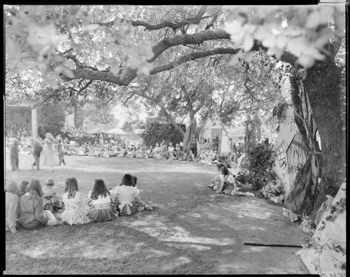 Outdoor festival, Polytechnic Elementary School, 1030 East California, Pasadena. May 17 -23, 1938