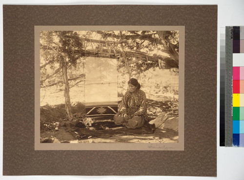 Navajo blanket weaver, Jeddito Springs, Painted Desert, Arizona