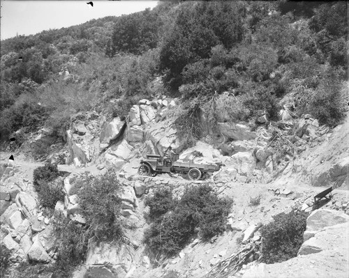 One-ton autombobile/truck on the Mount Wilson toll road