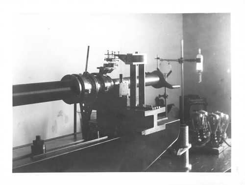 Ruling engine 'A' at the Mount Wilson Observatory optical laboratory, Pasadena