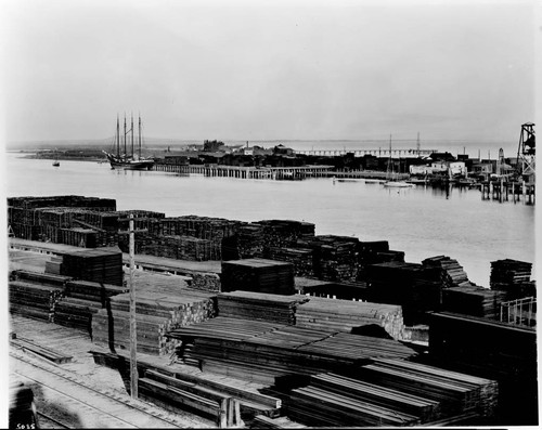 San Pedro lumber yards, Terminal Island