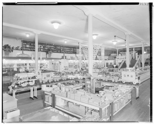 Model Grocery Company Christmas displays, 60 West Colorado, Pasadena. 1936