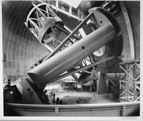 Construction of mount for the 200-inch reflecting telescope, Palomar Observatory