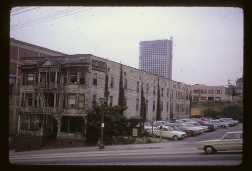 Oldest frame apartment left on Olive Street