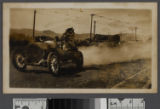 Stutz race car on San Vicente Blvd., Santa Monica