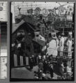 Queue of people in front of Toonerville Fun House, Ocean Park Pier