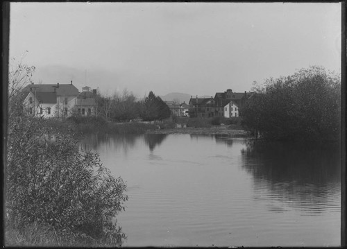 Truckee River and surrounding buildings, Reno, Nevada