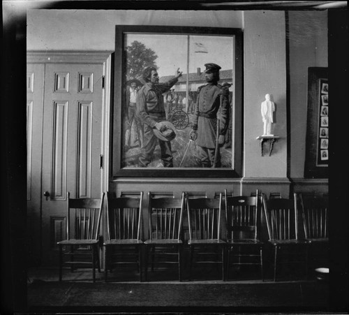 Interior of unidentified meeting hall