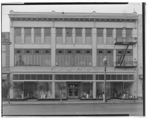 Famous Department Store, 268 East Colorado, Pasadena. 1933