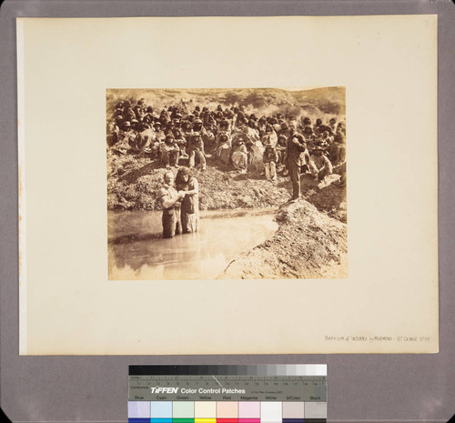 Baptism of Indians by Mormons - St. George, Utah