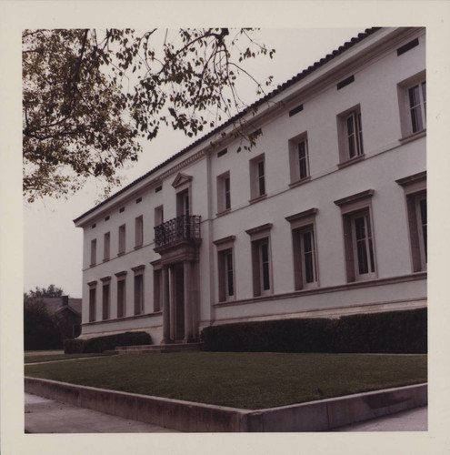 Color photograph of Mount Wilson Observatory's office building, Santa Barbara Street, Pasadena