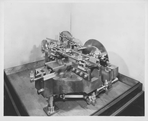 Commercial photograph of a ruling machine