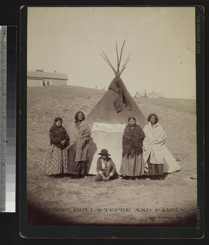 Sitting Bull's Tepee and Family