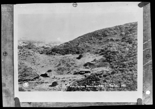 Hollywood Bowl in 1920, So. Cal