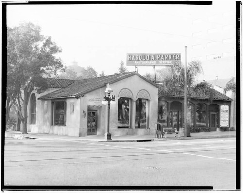 Harold A. Parker Studio, 576 East Colorado, Pasadena. 1929