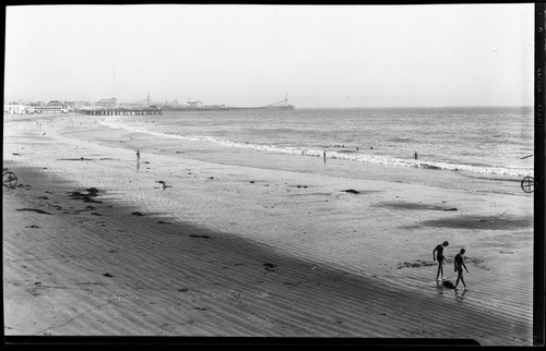 Santa Monica Beach looking south towards Ocean Park Pier