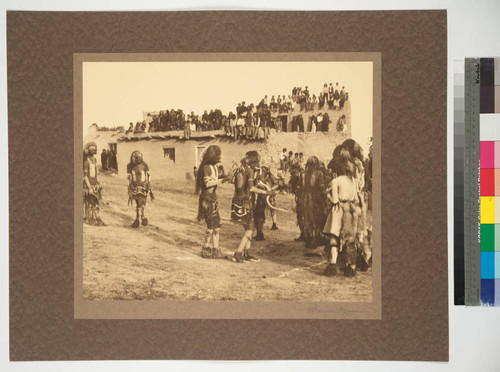 Snake Dance of the Hopi Indians at Oraibi. Painted Desert, Arizona