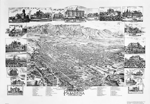 Map of Pasadena, 1893