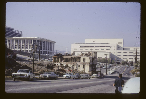 Demolition at 2nd and Olive Streets