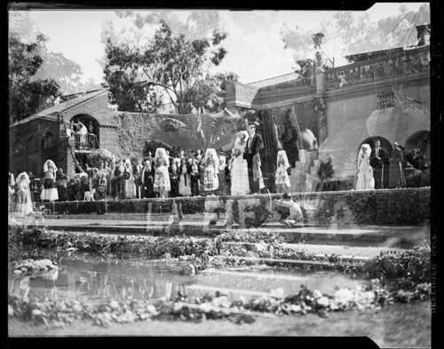 Performers on stage at Santa Monica High School Fiesta