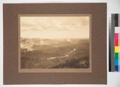 The Colorado River from Desert View. Early morning. Arizona