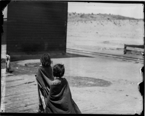 Hualapai children walking