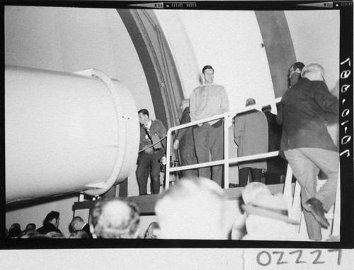 Guests at the dedication of the 60-inch telescope, Palomar Observatory