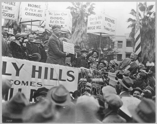 Will Rogers welcome as Mayor of Beverly Hills