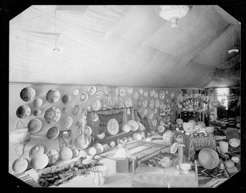 Interior of Grace Nicholson's first shop, 1903, at 41-43 S. Raymond Ave., Pasadena