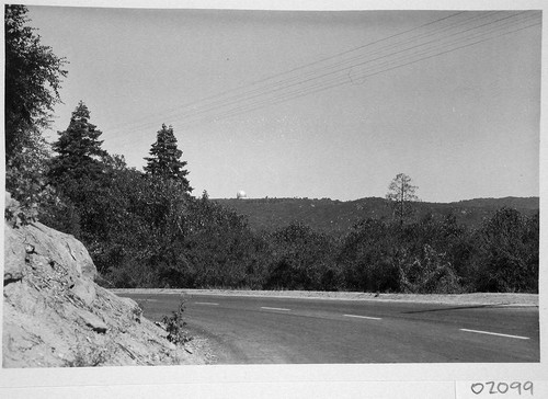 The view appraching Palomar Observatory